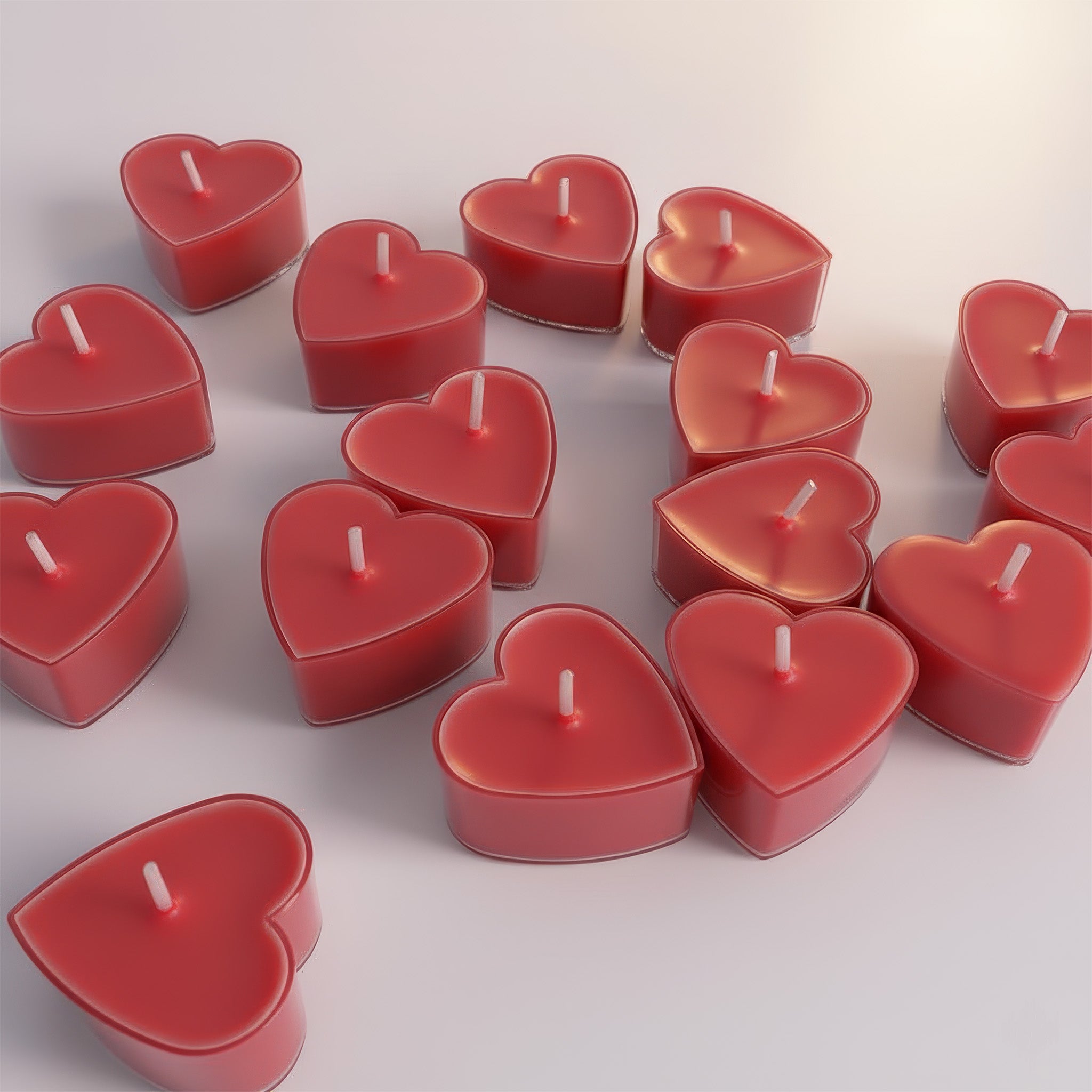 Heart Shaped Tealight Candles – Pack of 10